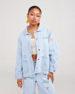 Buy 🎁 BY SAMII RYAN Smiley® Denim Chore 🧥 Coat 👏