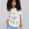 Discount ???? BY SAMII RYAN Smiley® Smiley About It Tee ⭐