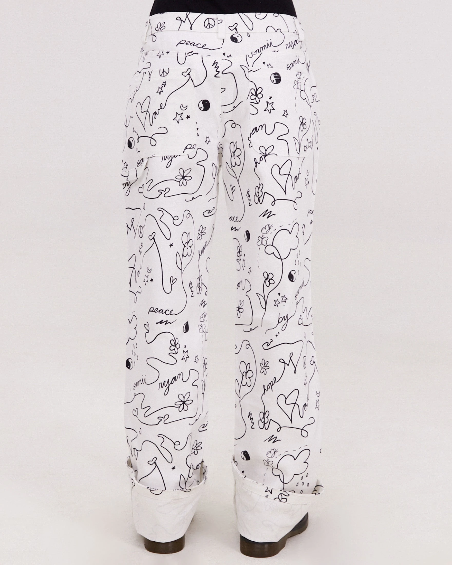 Scribble Carpenter Pants Best Pirce ???? BY SAMII RYAN Scribble Carpenter Pants ???? -BY SAMII RYAN Shop BSRHoliday 435