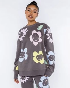 Promo π₯° BY SAMII RYAN Smiley® Happy Garden Crewneck π