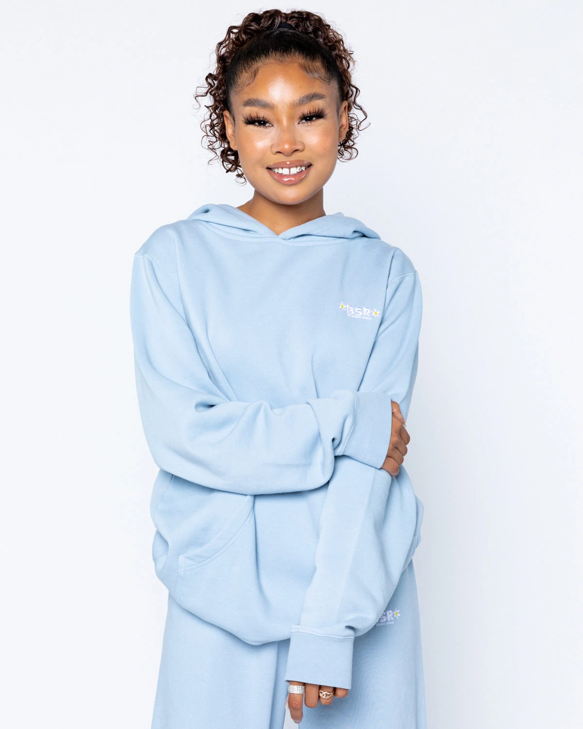 Wholesale π BY SAMII RYAN Everyday Hoodie, Light Blue π