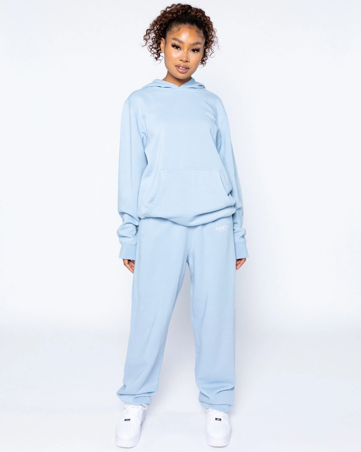 Wholesale π BY SAMII RYAN Everyday Hoodie, Light Blue π - Image 6