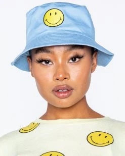Best reviews of ???? BY SAMII RYAN Smiley® Bucket Hat, Blue ❤️ -BY SAMII RYAN Shop EVY16658