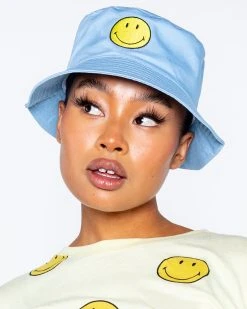 Best reviews of 🛒 BY SAMII RYAN Smiley® Bucket Hat, Blue ❤️