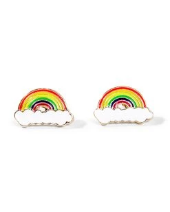 Deals 👍 BY SAMII RYAN Over The Rainbow Studded Earrings 😀