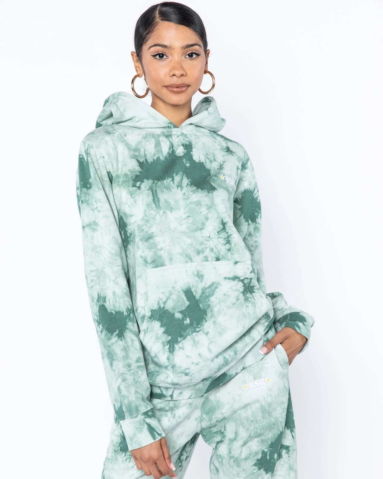 Outlet π BY SAMII RYAN Everyday Hoodie, Green Tea π - Image 3