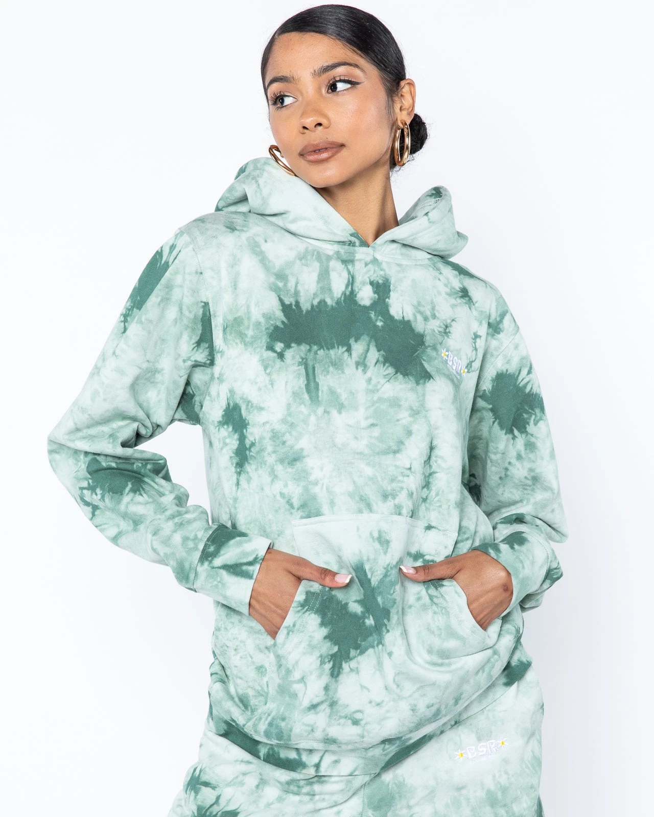 Outlet π BY SAMII RYAN Everyday Hoodie, Green Tea π - Image 5