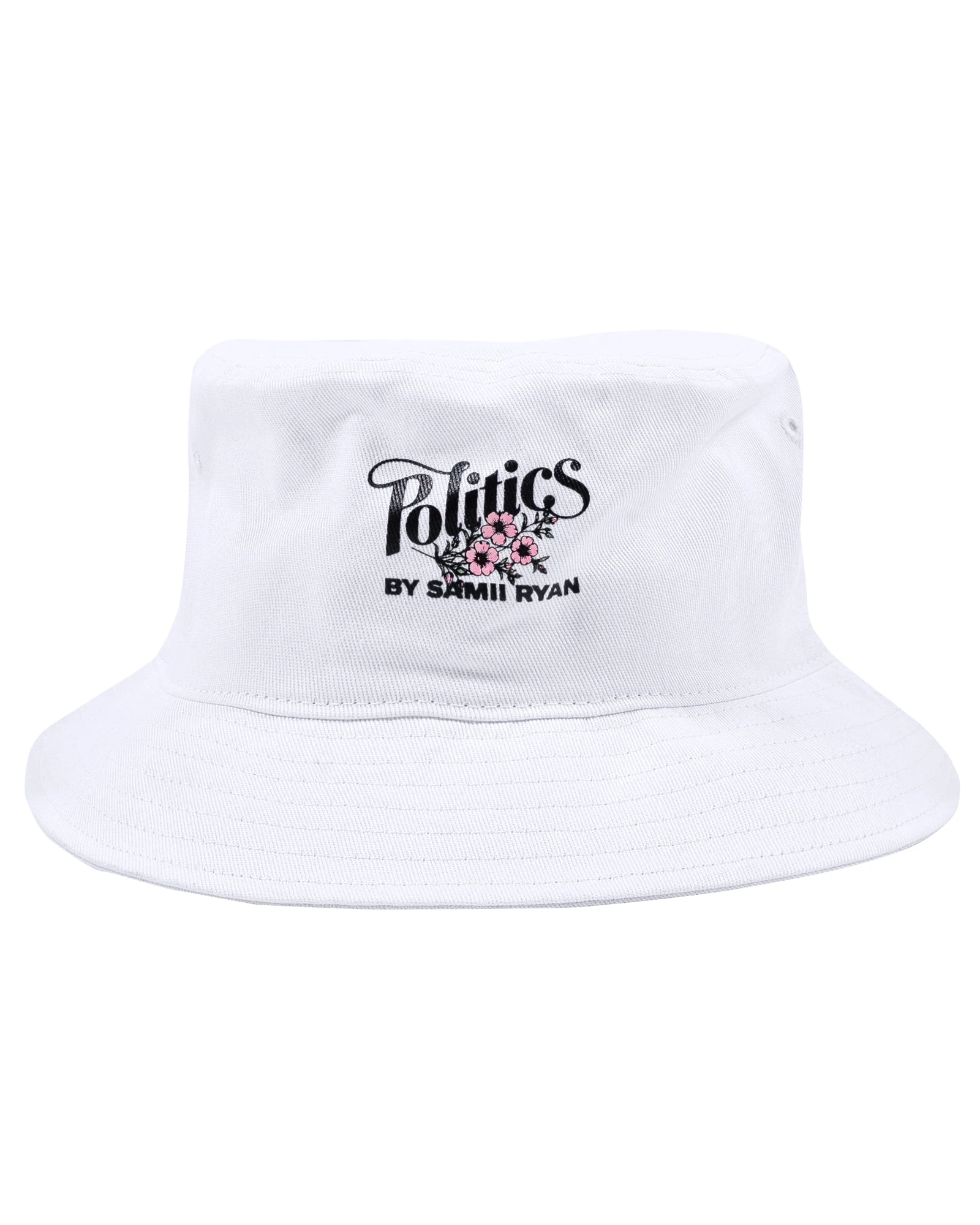 Fleur White Bucket Hat Best deal ???? BY SAMII RYAN Fleur White Bucket Hat ✔️ -BY SAMII RYAN Shop politics bucket white